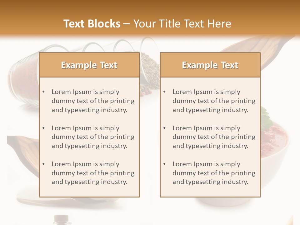 Cooking Ingredients PowerPoint Template