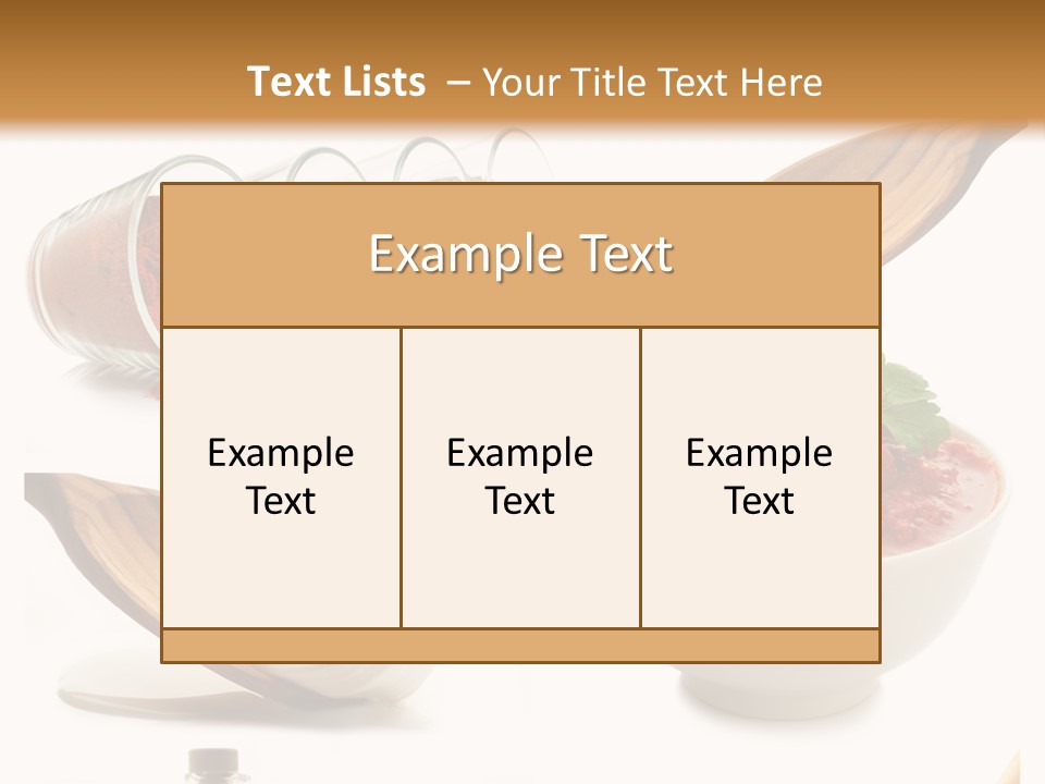 Cooking Ingredients PowerPoint Template