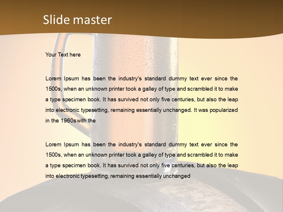 Hoop Glass Alcohol PowerPoint Template