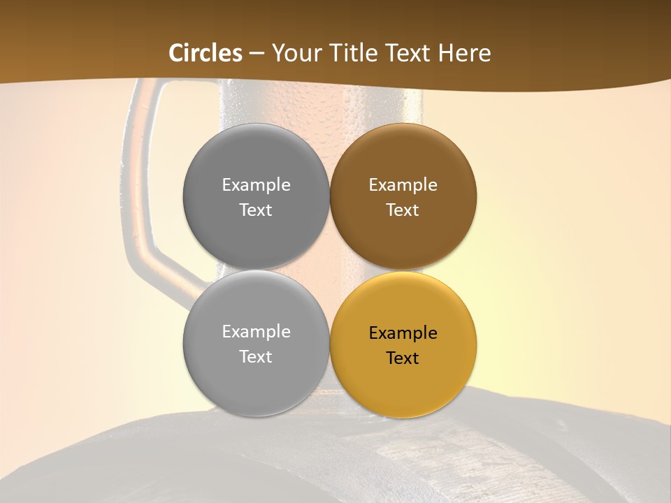Hoop Glass Alcohol PowerPoint Template