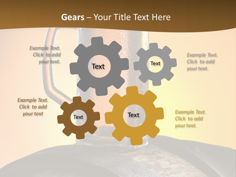 Hoop Glass Alcohol PowerPoint Template