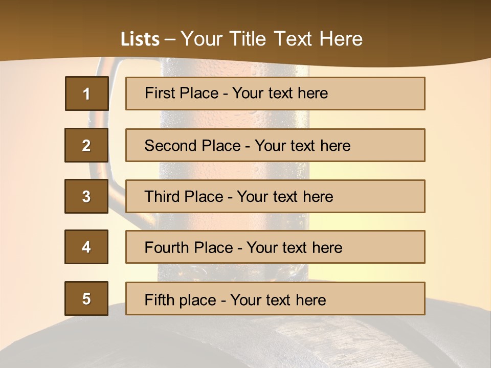Hoop Glass Alcohol PowerPoint Template