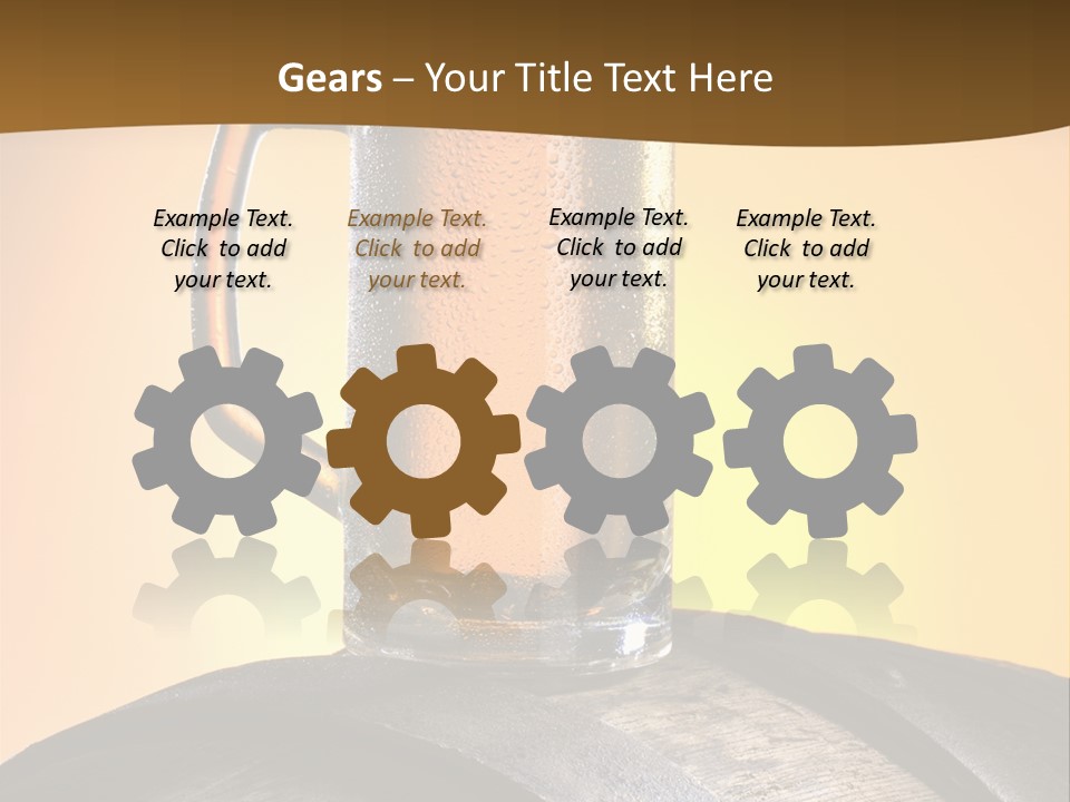 Hoop Glass Alcohol PowerPoint Template