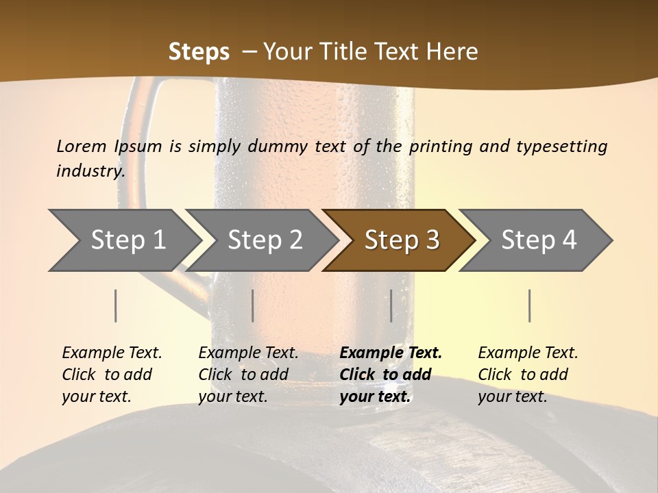 Hoop Glass Alcohol PowerPoint Template