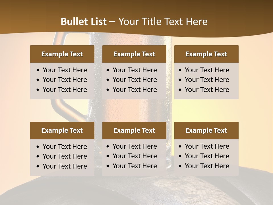 Hoop Glass Alcohol PowerPoint Template