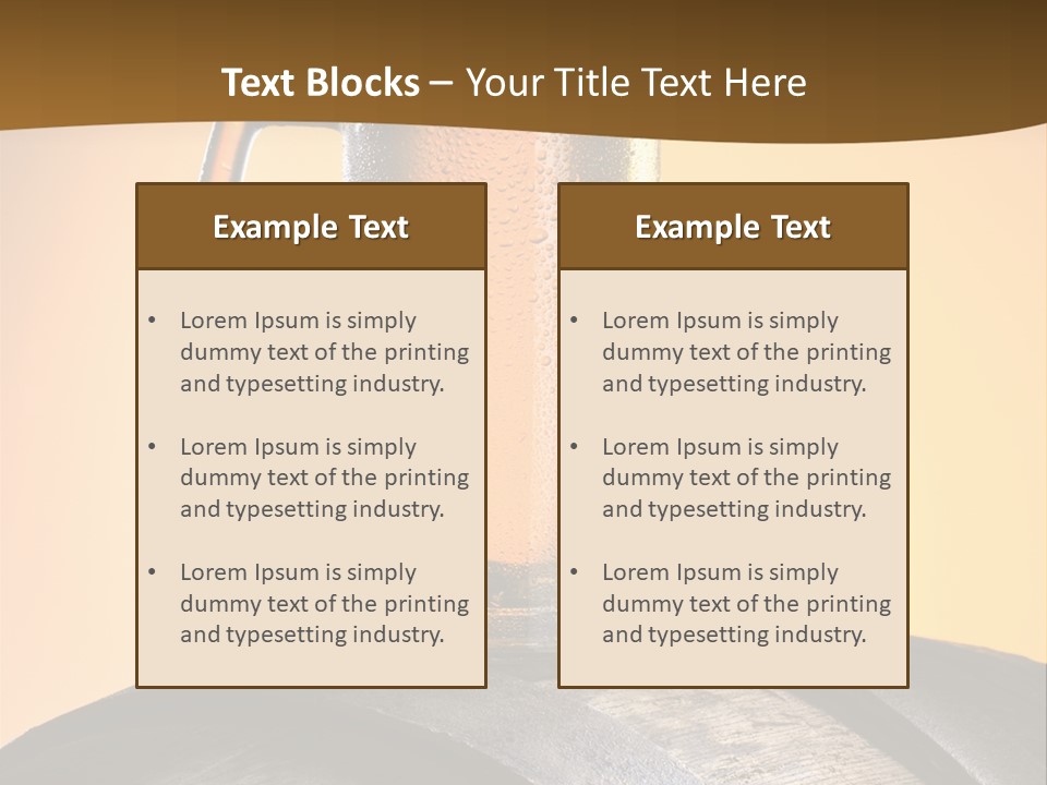Hoop Glass Alcohol PowerPoint Template