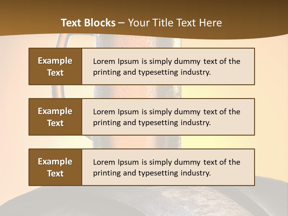 Hoop Glass Alcohol PowerPoint Template