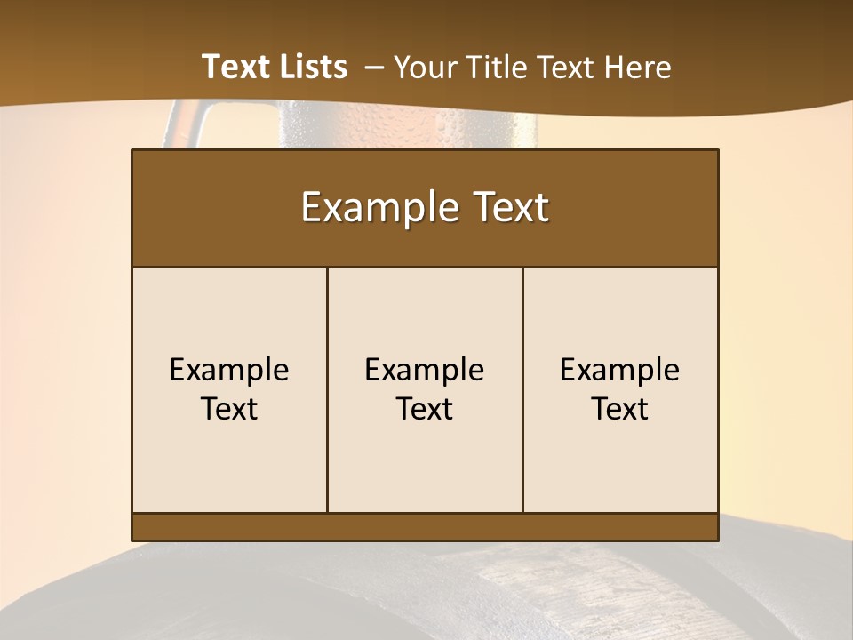 Hoop Glass Alcohol PowerPoint Template