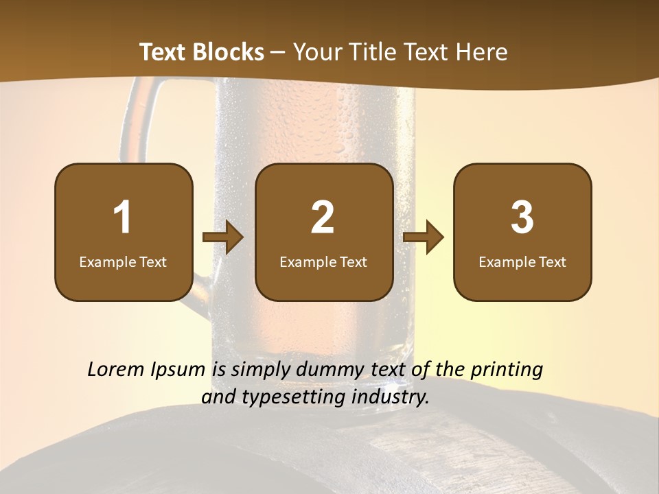 Hoop Glass Alcohol PowerPoint Template