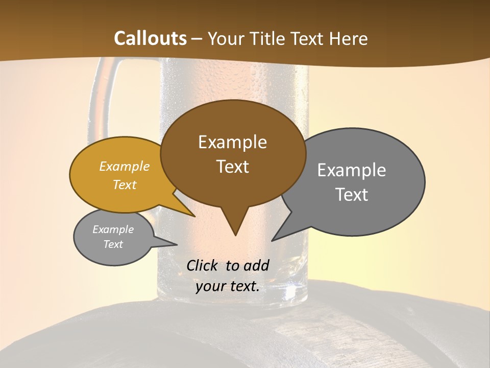 Hoop Glass Alcohol PowerPoint Template