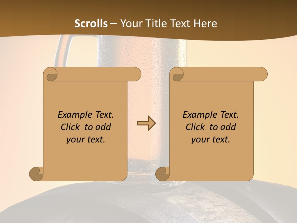 Hoop Glass Alcohol PowerPoint Template