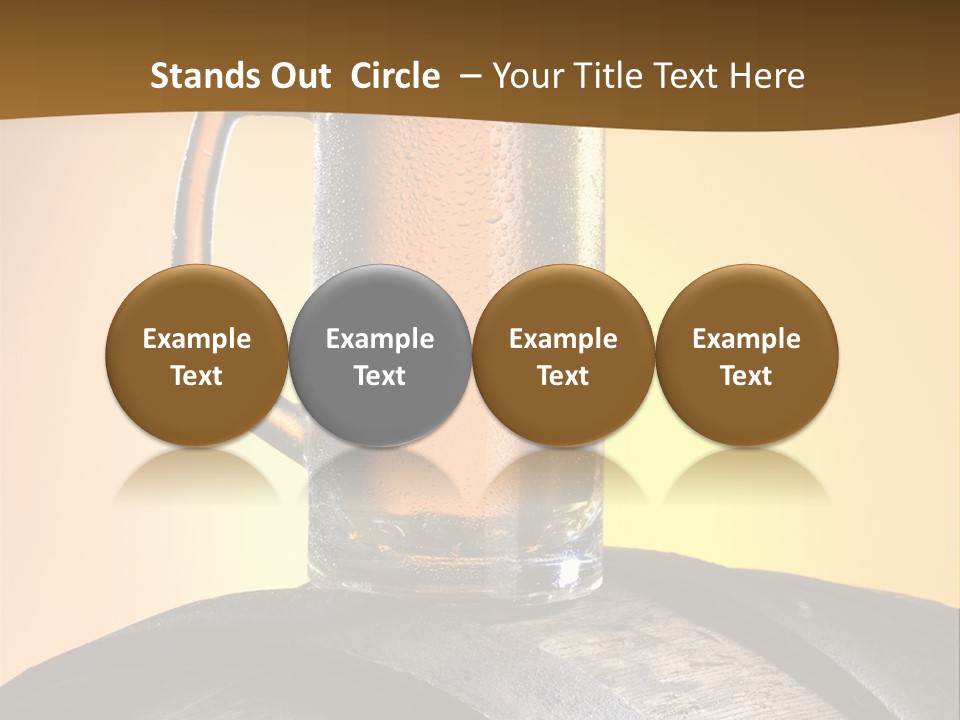 Hoop Glass Alcohol PowerPoint Template