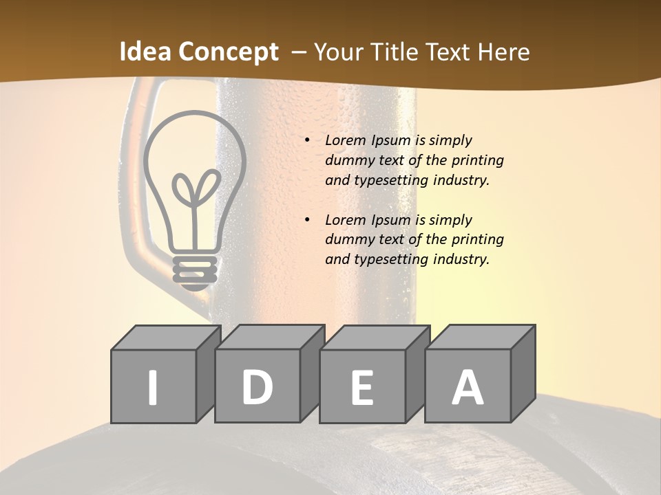 Hoop Glass Alcohol PowerPoint Template