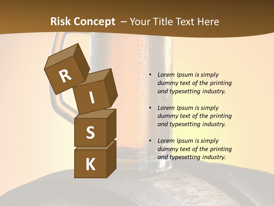 Hoop Glass Alcohol PowerPoint Template