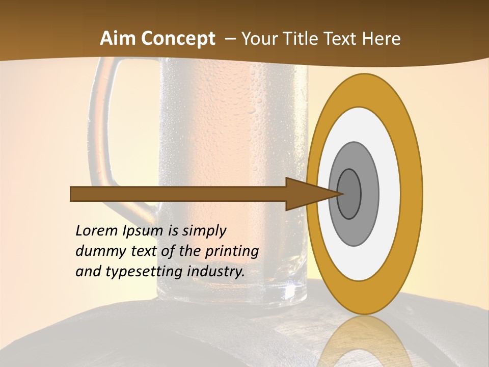 Hoop Glass Alcohol PowerPoint Template