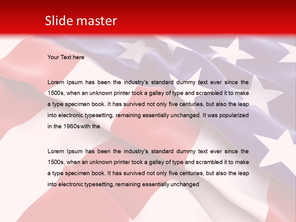 Usa Flag PowerPoint Template