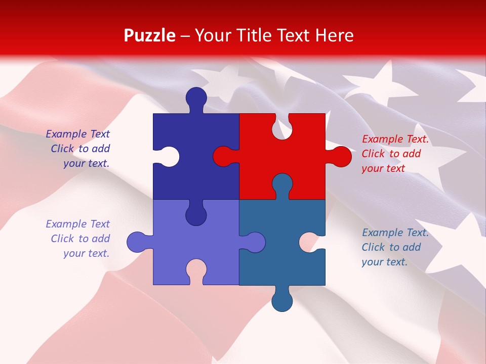Usa Flag PowerPoint Template