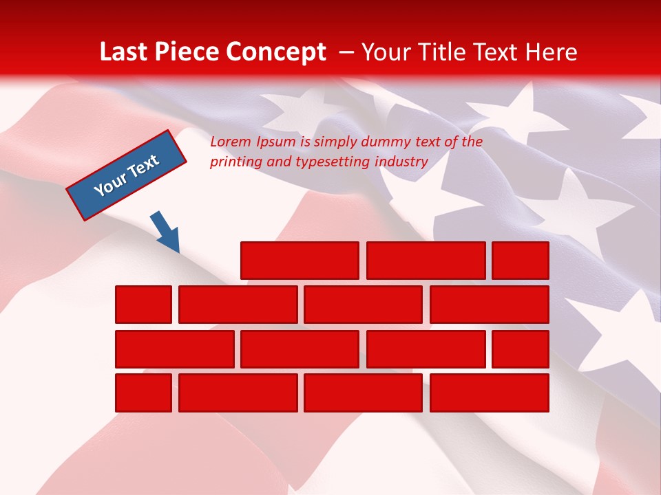 Usa Flag PowerPoint Template