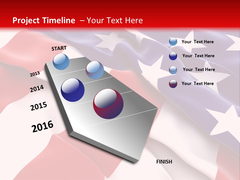 Usa Flag PowerPoint Template