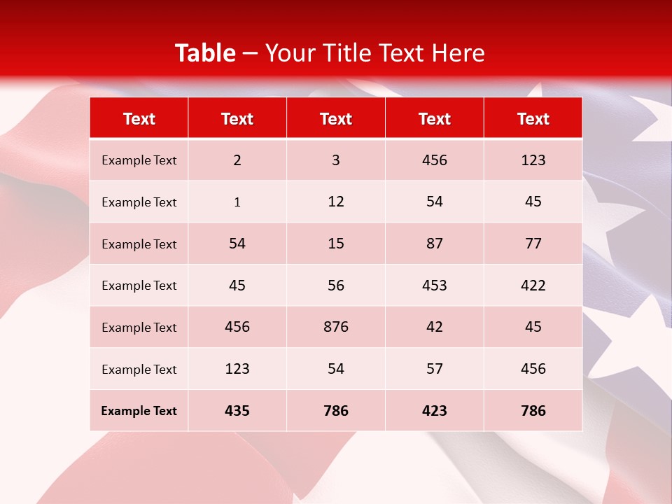 Usa Flag PowerPoint Template