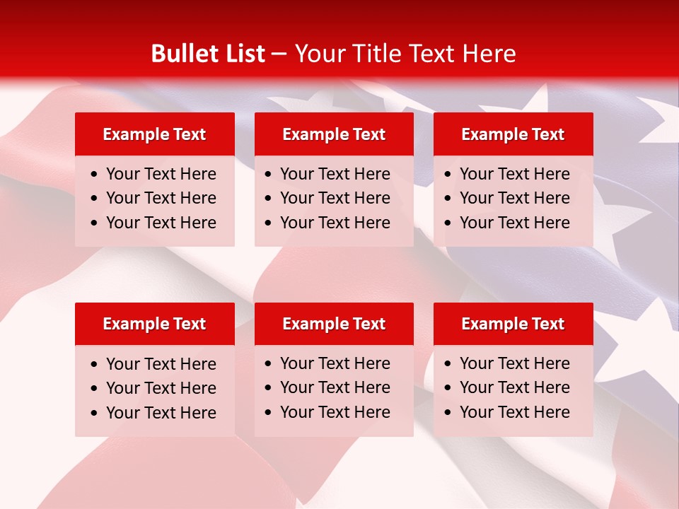 Usa Flag PowerPoint Template