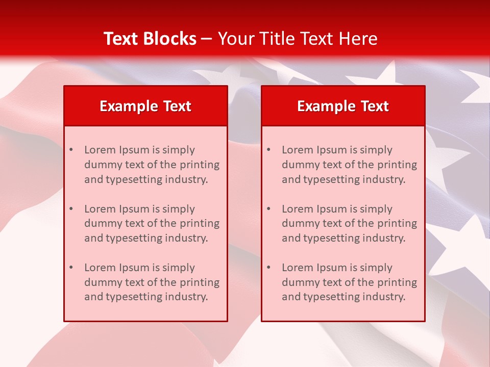 Usa Flag PowerPoint Template