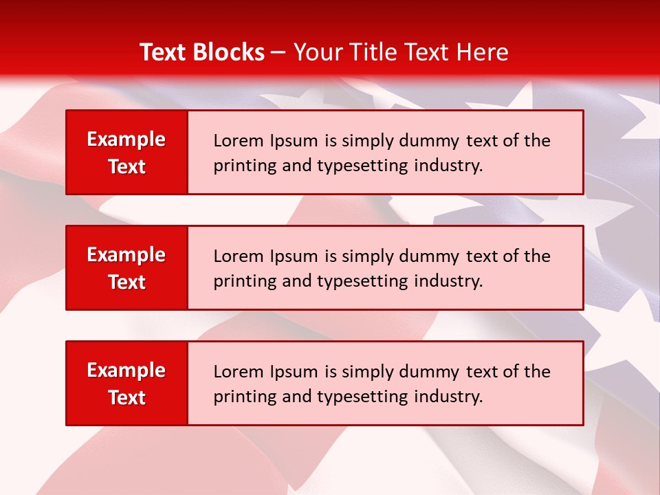 Usa Flag PowerPoint Template