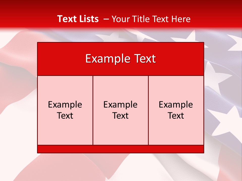 Usa Flag PowerPoint Template