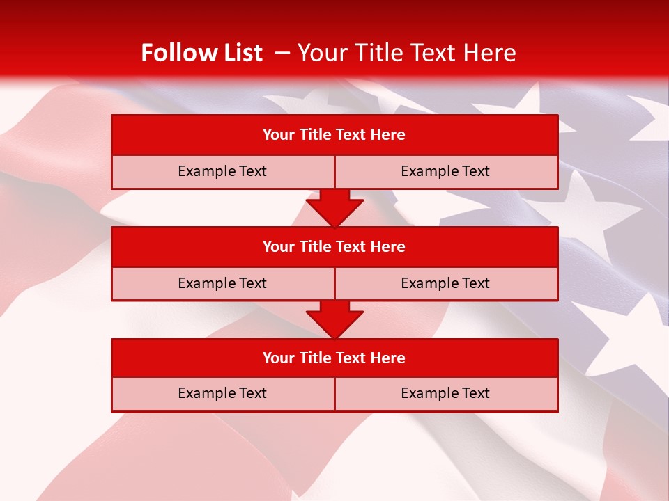 Usa Flag PowerPoint Template