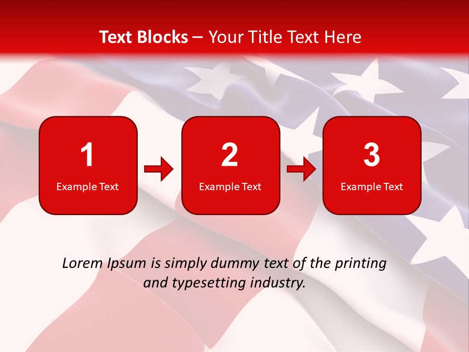 Usa Flag PowerPoint Template