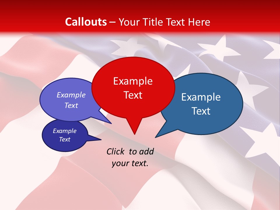 Usa Flag PowerPoint Template
