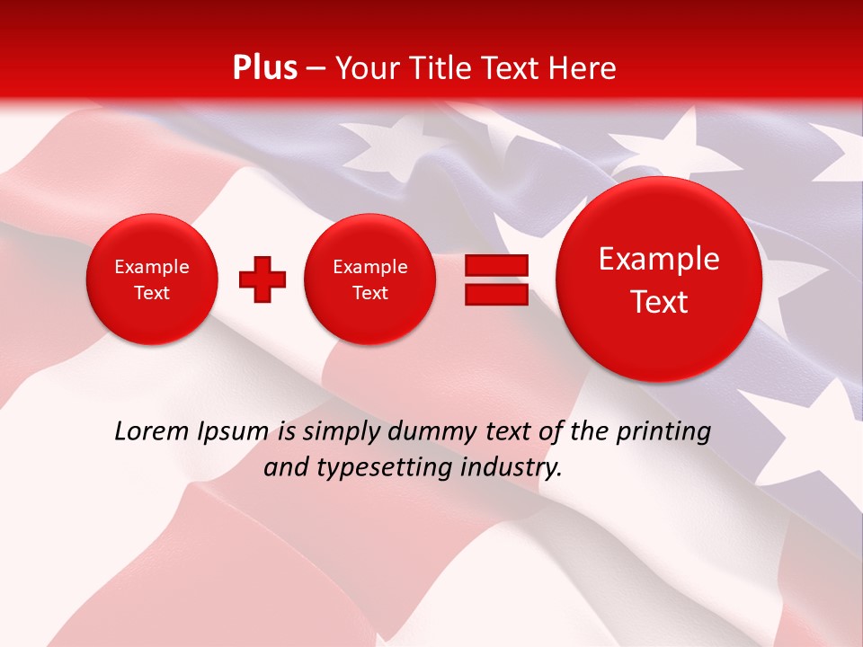 Usa Flag PowerPoint Template