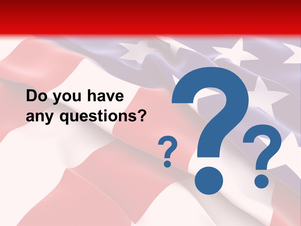 Usa Flag PowerPoint Template