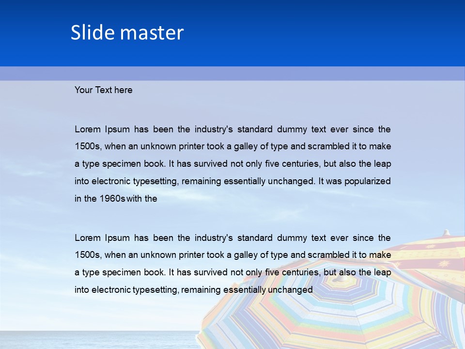 Summer Tips For Health PowerPoint Template