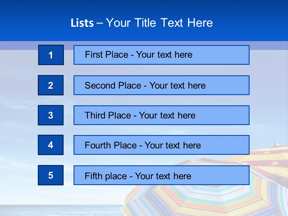 Summer Tips For Health PowerPoint Template