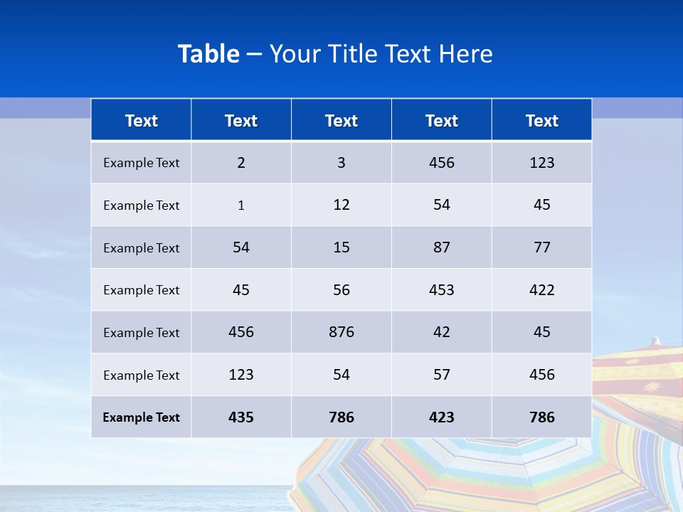 Summer Tips For Health PowerPoint Template