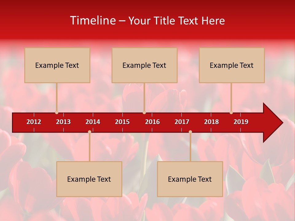 Red Tulips PowerPoint Template