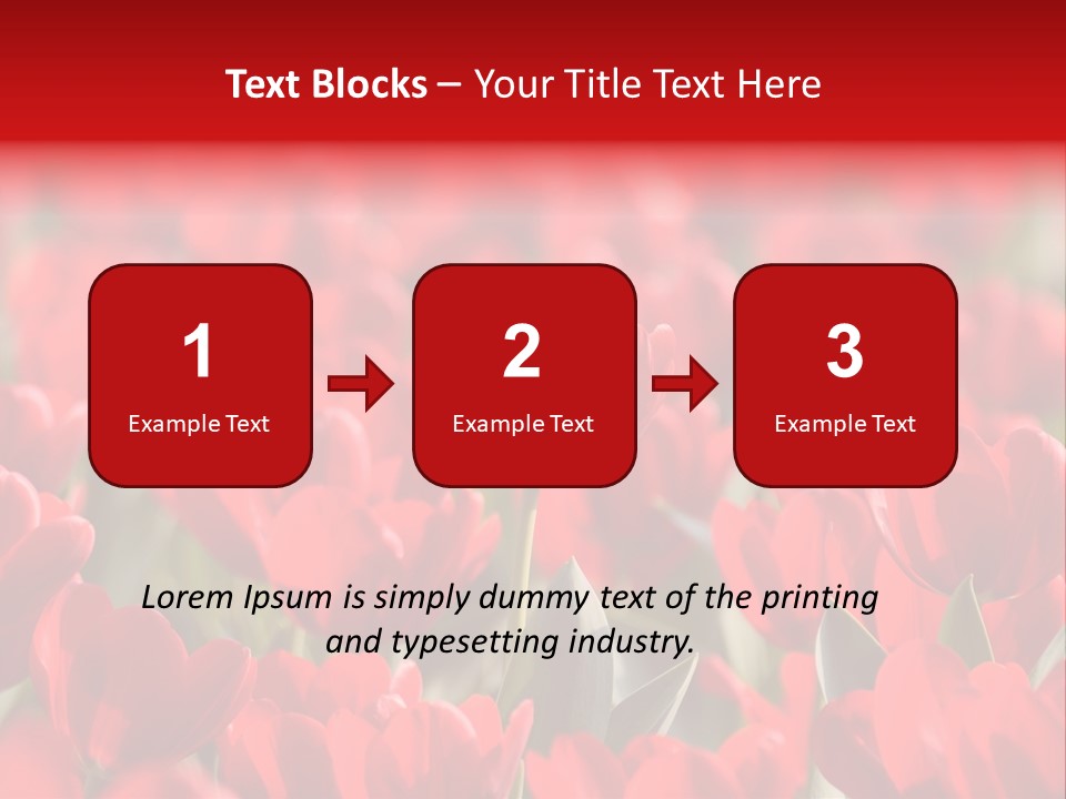 Red Tulips PowerPoint Template