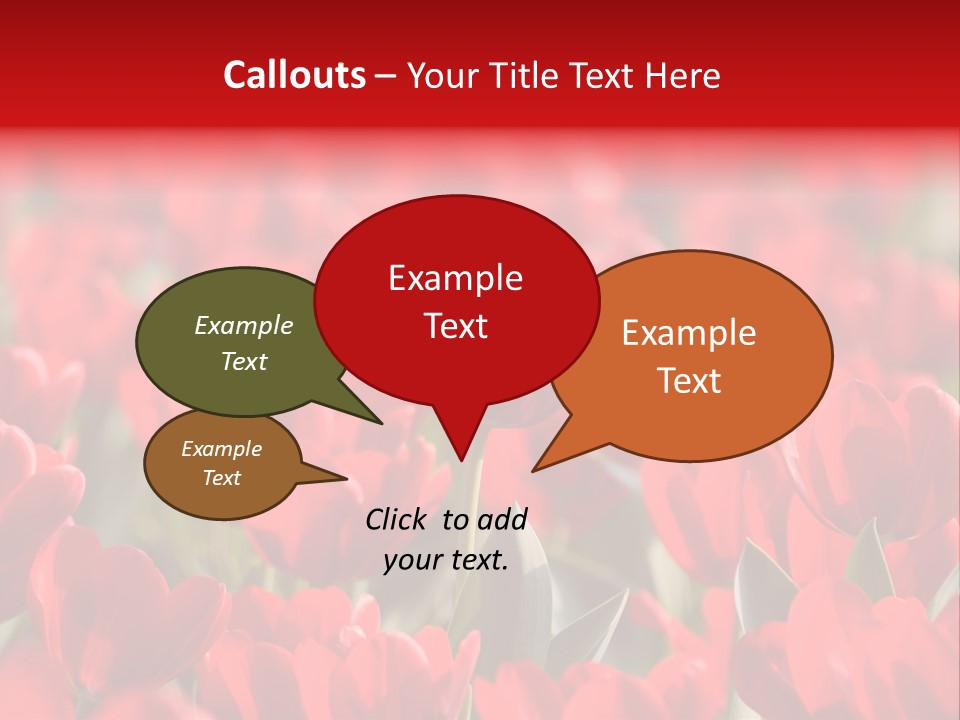 Red Tulips PowerPoint Template