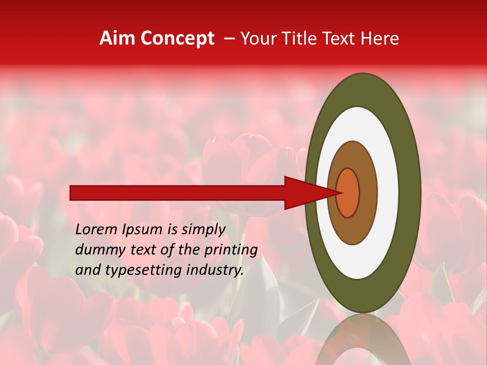 Red Tulips PowerPoint Template