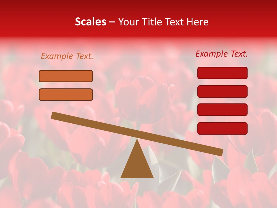 Red Tulips PowerPoint Template
