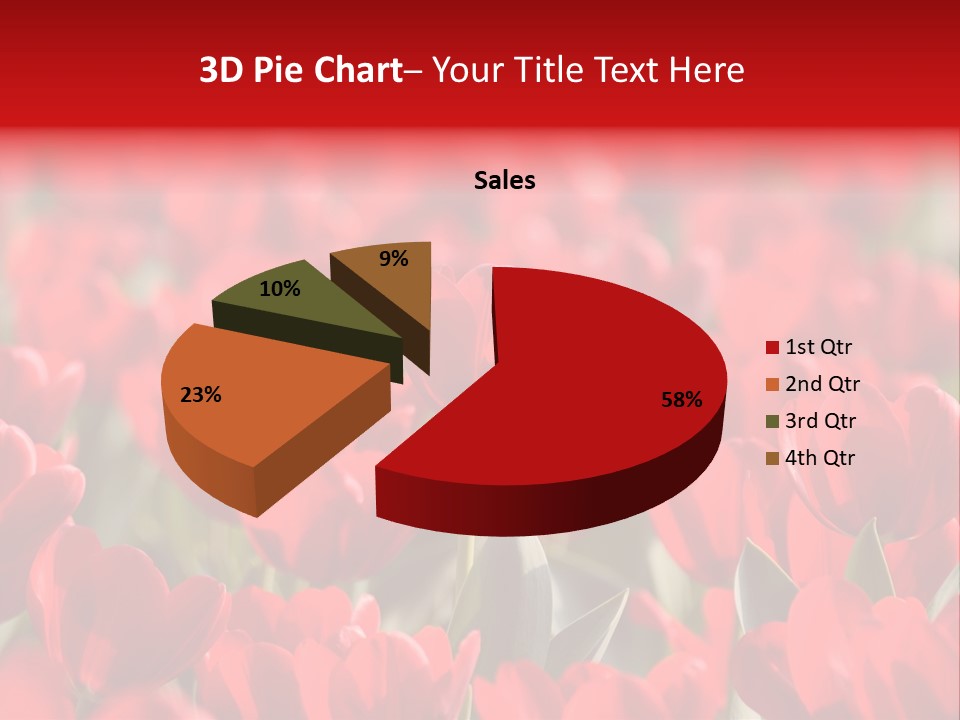 Red Tulips PowerPoint Template