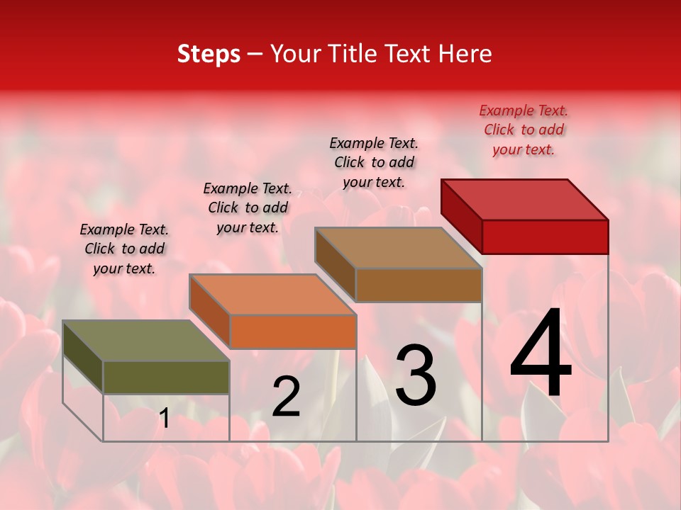 Red Tulips PowerPoint Template