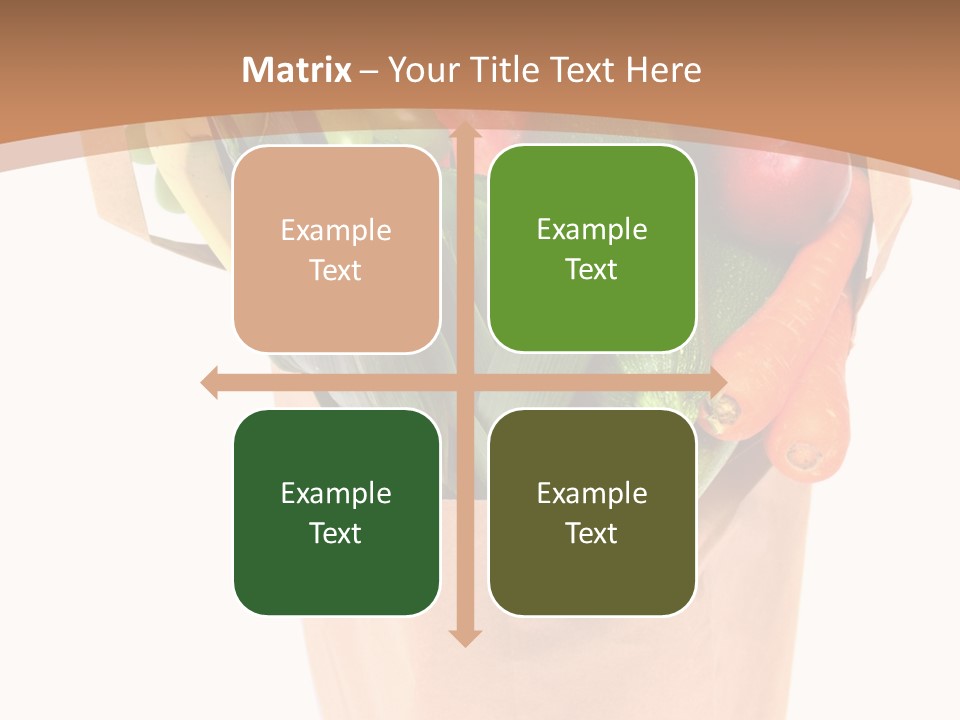 Isolated Brown Shopping PowerPoint Template