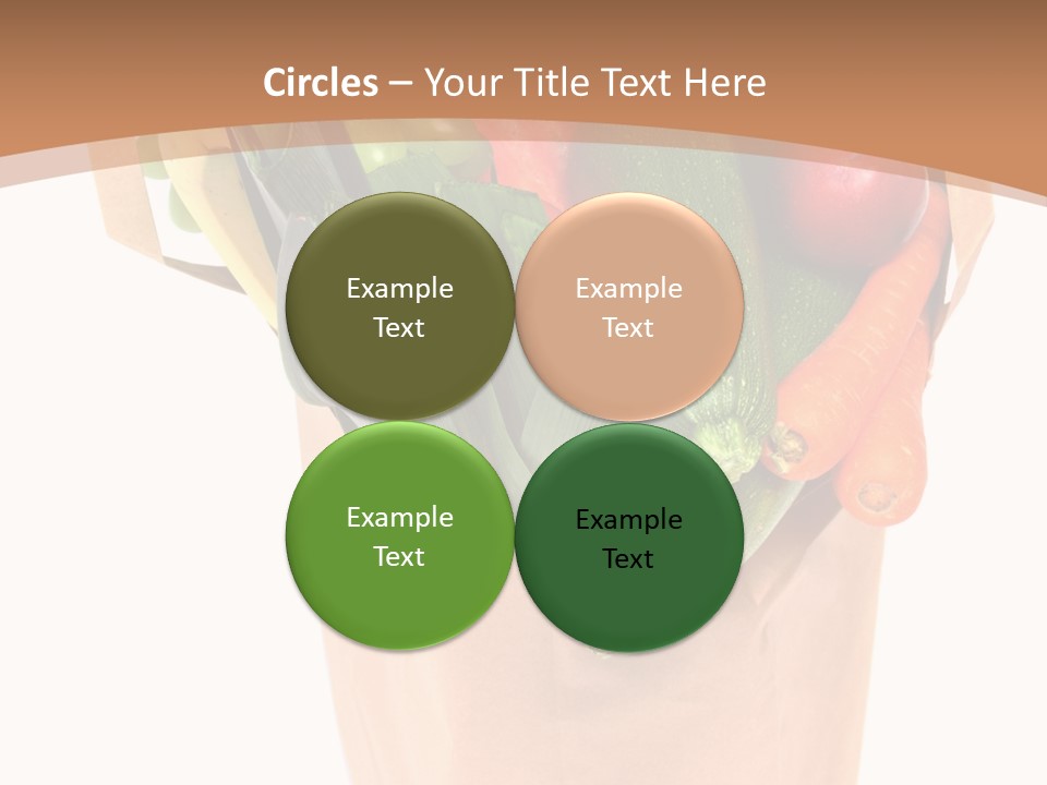 Isolated Brown Shopping PowerPoint Template