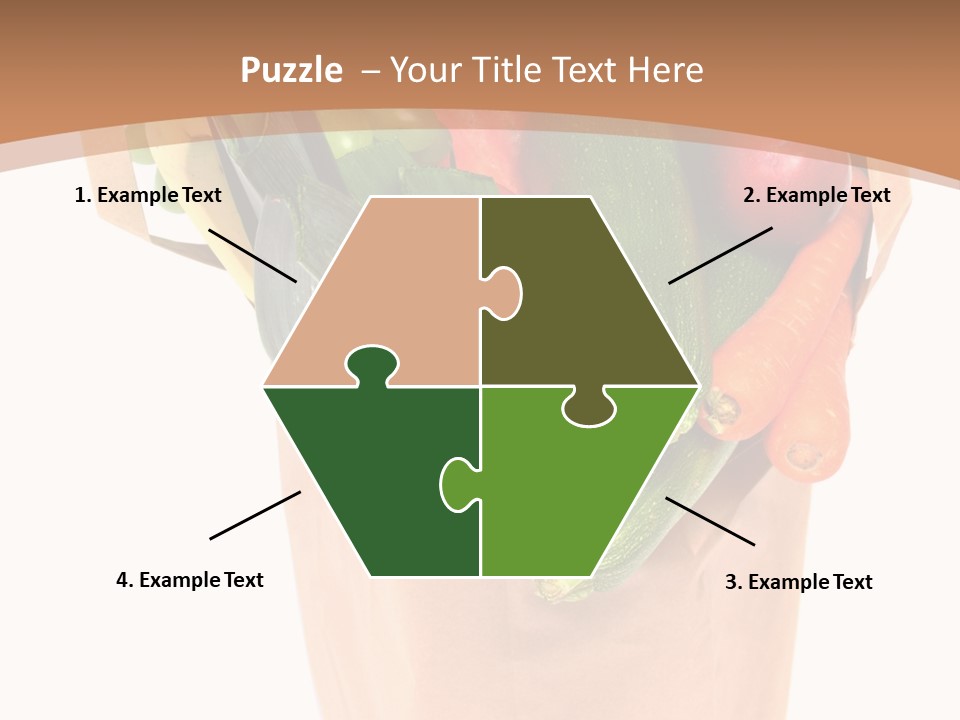 Isolated Brown Shopping PowerPoint Template
