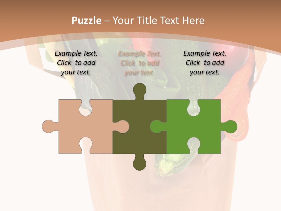 Isolated Brown Shopping PowerPoint Template