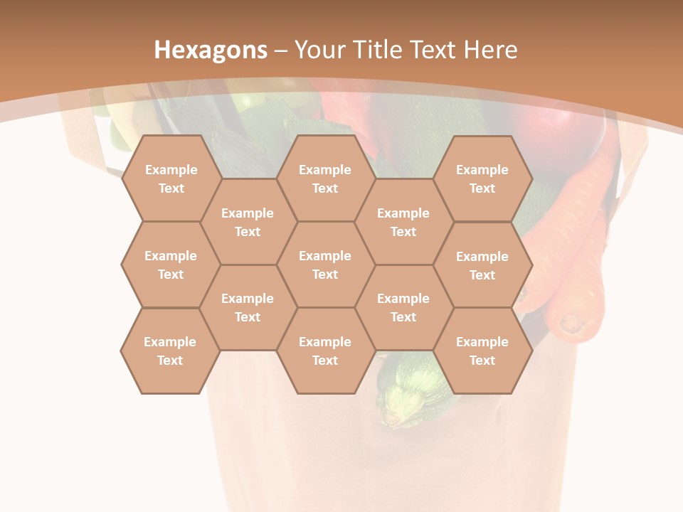 Isolated Brown Shopping PowerPoint Template