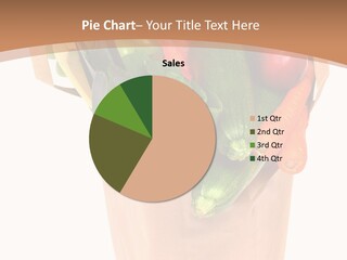 Isolated Brown Shopping PowerPoint Template