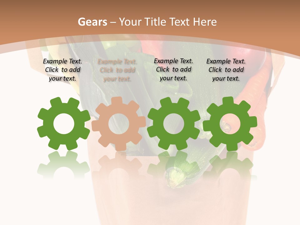 Isolated Brown Shopping PowerPoint Template